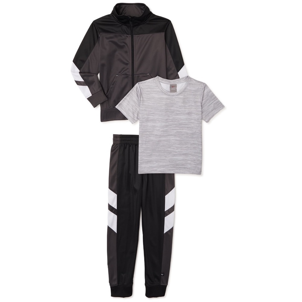 Cheetah Boys Tricot Jacket, Joggers and Tie Dye  T-Shirt, 3-Piece Active Set